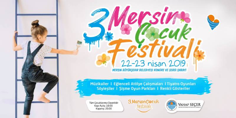 3. Mersin Çocuk Festivali Başlıyor