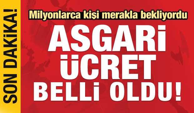 Asgari Ücret : 2 bin 324 TL oldu!