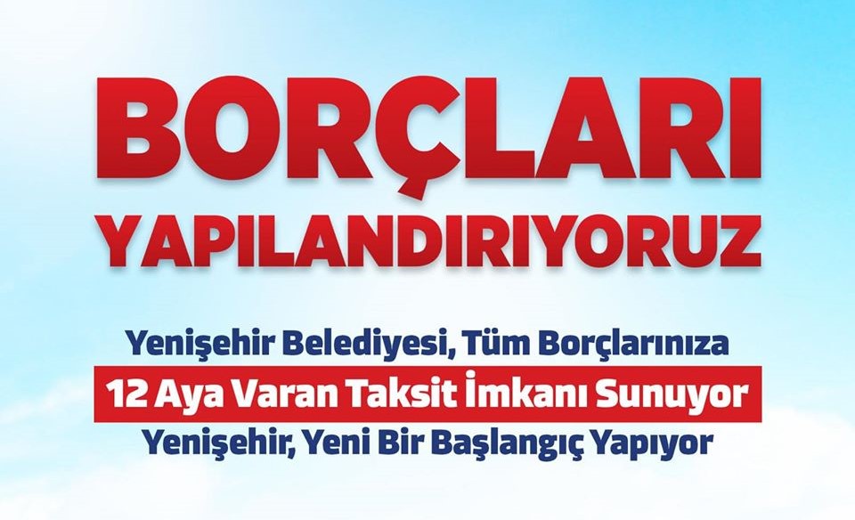 Yenişehir Belediyesi Borçları Yapılandırıyor
