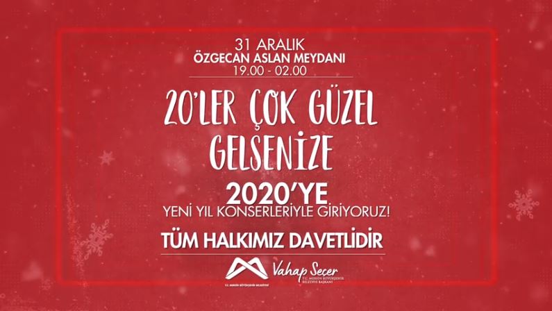 Mersinliler 2020’yi Coşkuyla Karşılayacak