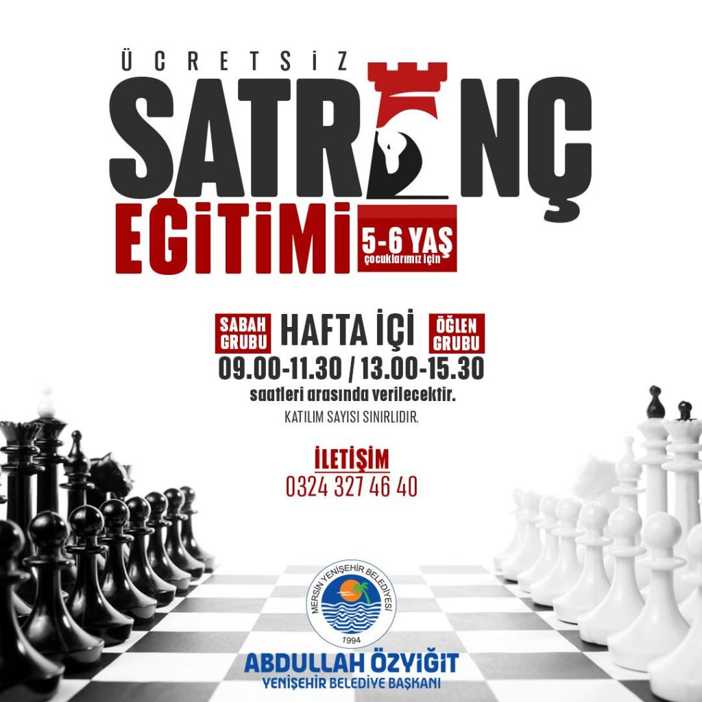 Yenişehir Belediyesi’nden Ücretsiz Satranç Eğitimi