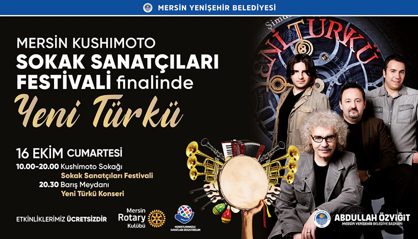 Mersin Kushimoto Sokak Sanatçıları Festivali’nde Yeni Türkü’lü Final